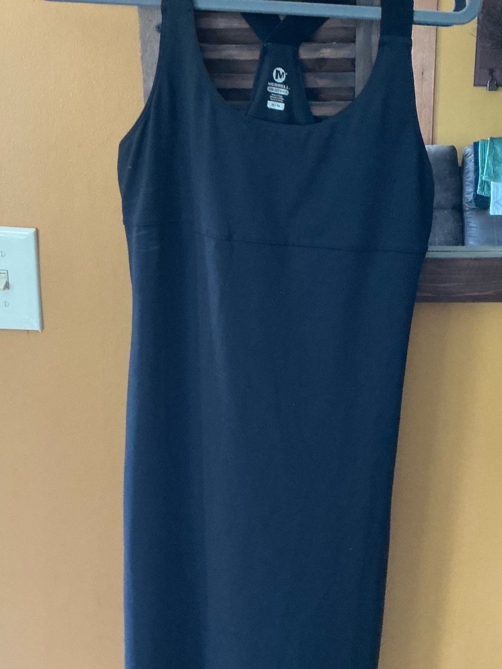 Merrell Black Scoop Neck Tank Mini Dress